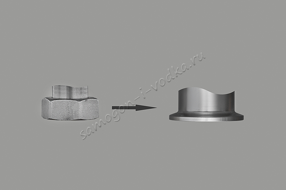 Соединение кламп 1.5" (DN40) вместо соединения 1"