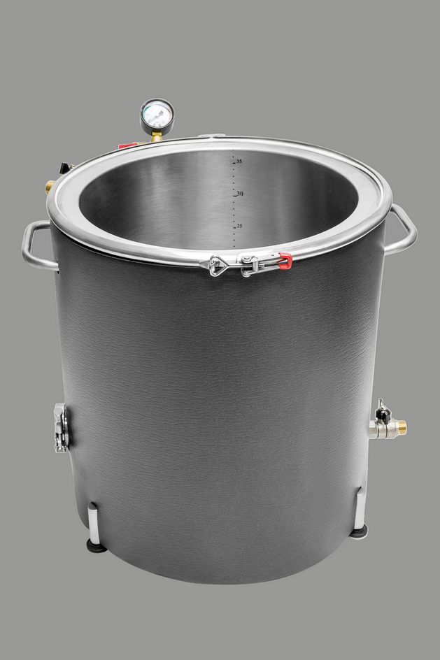 Пароводяной котёл ПВК-37 (D400) с ТЭНом и сливом кламп 2.0"